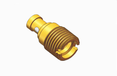 SMP Male Brass Bulkhead RF Connector Limited Detent And Available In Bulk
