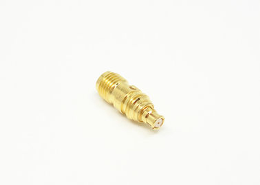 SMA Female To SMP Female Rf Connector Adapter Gold Plated Small Size CE / ROHS