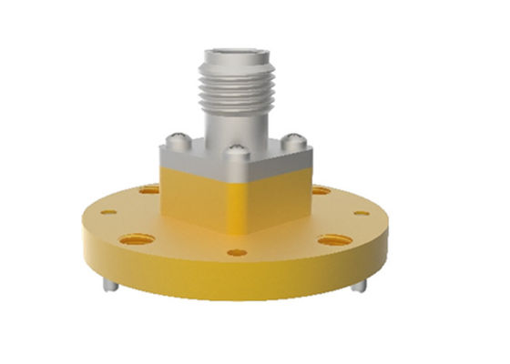 32.9GHz~59.6GHz WR19 BJ500 To 1.85mm Female End Launch Waveguide To Coax Adapter 1.85/BJ500-KFE1