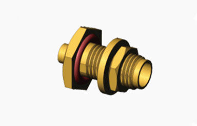 K2.92 Female Bulkhead RF Connector for 2 Semi-rigid / flexible Cable 50Ohm Impedance