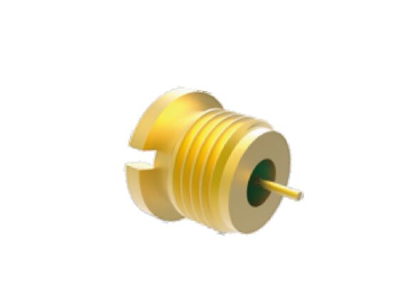 50Ω 40GHz Hermectic Sealed SMP Male Plug Bulkhead Connector Aerospace RF Connectors with Low Insertion Loss