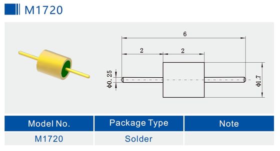 1 Pin Hermetic 50 Ohm Glass To Metal Seal Connectors RF Feedthrough For Custom Packages M1720