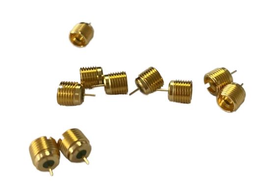 Hermetically Sealed SMP Male Limited Detent Bulkhead RF Plug Connector