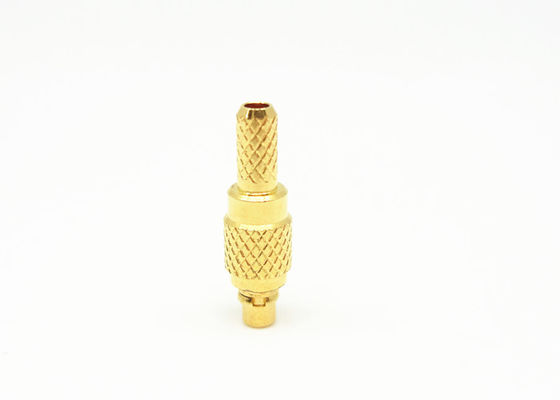Male Plug Straight Crimp MMCX RF Connector 500 Cycles Durability MMCX-J3