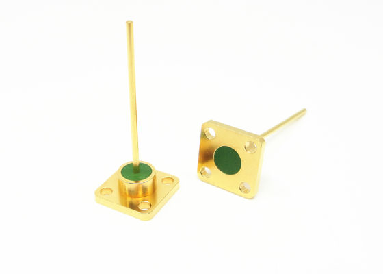 4 Holes Flange Glass To Metal Seal Connectors 1 Pin With High Stability JMC-1557