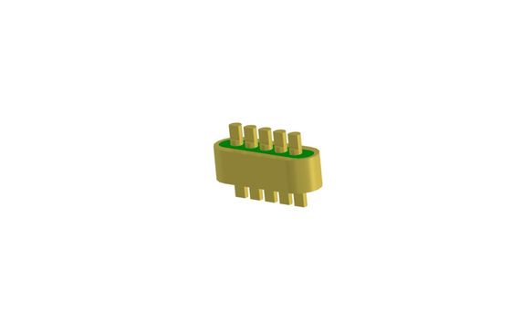5 Pins Gold Plated Glass To Metal Seal Connectors DC Hermetic Wire Feedthrough JMC-1279-JH