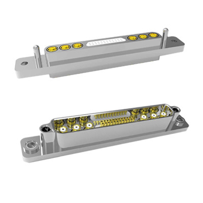High And Low Frequency Hybrid Integrated Connector For Array Surveillance Radar System