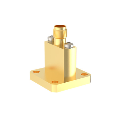 WR34 BJ260 تا K2.92mm موج راهنمای پرتاب پایان زنانه به آداپتور کوکس 21.7GHz ~ 33GHz K / BJ260-KFE5