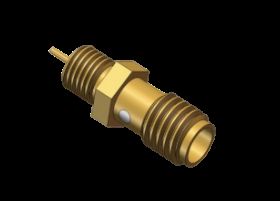 SSMA زنانه / جک بلکهاد مونت RF Coaxi Microstrip Connector، پیچ 10-36UNS-2