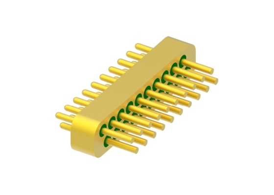 کانکتورهای الکتریکی هرمتیک 20 پین 2 ردیفه اندازه کوچک اتصال سیم طلا MC-827T1-JH