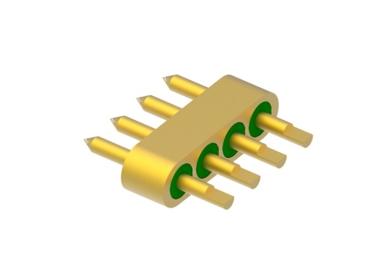 هدرز آب‌بندی هرمتیک شیشه‌ای به فلزی 4 پین با سطح اتصال سیم طلا MC-2061T-JH