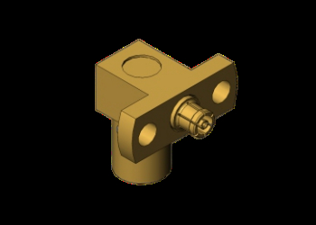 50Ω Gold Plated Right Angle SMP Male to SSMP Female SMP to SSMP پلاگین به جک آداپتور همکسان RF تا 40GHz