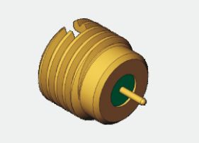 کانکتور کواکسیال RF SMPM نر با مهر و موم هرمتیک 50 اهم، 0.3 مگاهرتز تا 40 گیگاهرتز، 170 ولت