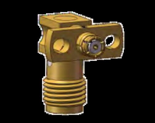 SMA زاویه راست زنانه به SMP آداپتور زنانه محدوده فرکانس 0.3MHz تا 18GHz با استفاده از مولفه مایکروویو