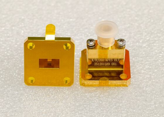 آداپتور موج به هم محوری با پورت موج WR90, WR75, WR60, WR51, WR42, WR34, WR28, WR22, WR19, WR15, WR12, WR10, WRD750, WRD650, WRD500, WRD180 از 6.5GHZ تا 145GHz