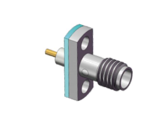نصب فلنج ضد آب فولاد ضد زنگ SSMA RF کنتاکتور 18GHz با حلقه مهر برای محیط خشن