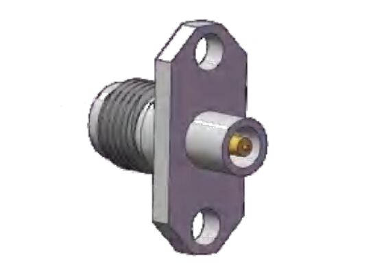 کانکتور RF سوکت K شل SS 40 گیگاهرتز 2.92 میلی‌متری با فاصله سوراخ فلنج 0.480 اینچ (12.2 میلی‌متر)