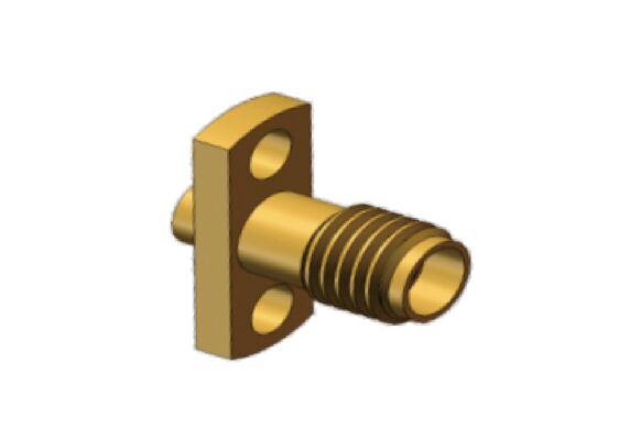 کابل اتصال کواکسیال RF 50Ω 18 گیگاهرتز SSMA Male Mini SMA Flange Mount for 0.086 Cable, RG405