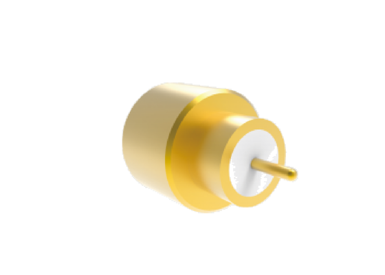 دوشاخه SMPM مهر و موم شده هرمتیکال 50Ω 40 گیگاهرتز برای لحیم کاری PCB با پین OD 2.18 میلی متری کانکتورهای RF هوافضا با اتلاف درج کم