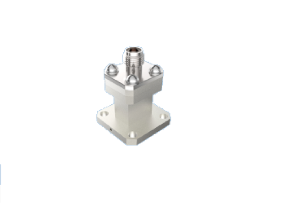 WR28 BJ320 End Launch Waveguide به آداپتور کواکسیال نوع K 2.92mm 26.4GHz-38GHz Ka Band Aerospace Grade RF Waveguide Coax Transition Connector