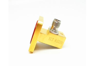 WR42 K 2.92mm موج هدایت به آداپتور هم محوری مربع پوشش فلنج شکافدار K / BJ220-KF2