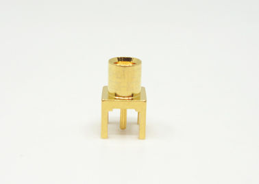 PCB پنل Mount Crimp MCX RF اتصال 500 چرخه دوام CE مطابق