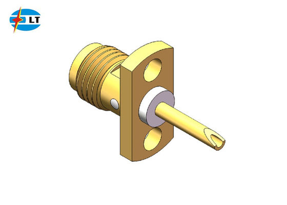 کانکتور RF کواکسیال SMA فلنج 50 اهم 4 سوراخ IEC60169-15