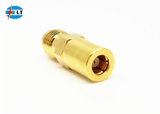 آداپتور RF مستقیم با روکش طلای دقیق آداپتور کوآکس زن SMA ماده به SMB زن